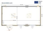 Container-Büro 6 × 3 Meter – Modell Milan – Bild 3