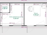 Modulgebäude – Büro, WC und Sanitärbereich/Pausenraum (17 m²) – Bild 2