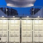 Erweiterbarer Event-Container 2x20DV mit Dachterrasse