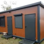 Modulgebäude – Büro, WC und Sanitärbereich/Pausenraum (17 m²)
