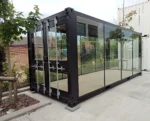 20-Fuß-Glascontainer – Neu (Schwarz RAL 9010)