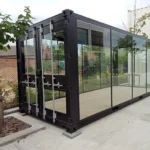 20-Fuß-Glascontainer – Neu (Schwarz RAL 9010)