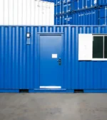 6 Meter langer, als Büro ausgestatteter Container mit Küche und Toilette – Bild 2