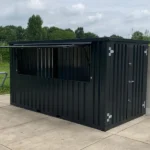 Faltbare Containerbar 4 × 2 Meter, Schwarz RAL 9005 – Bild 5