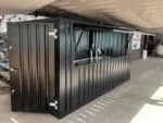 Faltbare Containerbar 4 × 2 Meter, Schwarz RAL 9005 – Bild 3