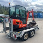 Kubota KX 019-4 + 3 Löffel + Anhänger – Minibagger – 1,85 t
